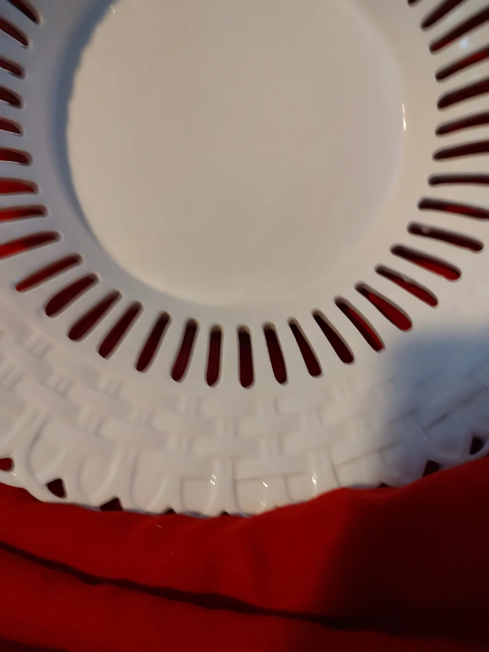 Dolce Vita White Pierced Ceramic Serving Platter